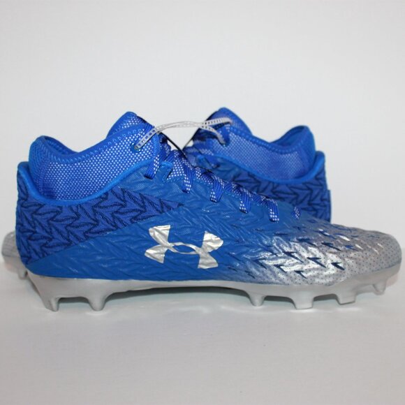Under Armour UA Spotlight 4 MC Royal Blue Football Cleats Men's Size 10.5 RARE - Picture 4 of 6
